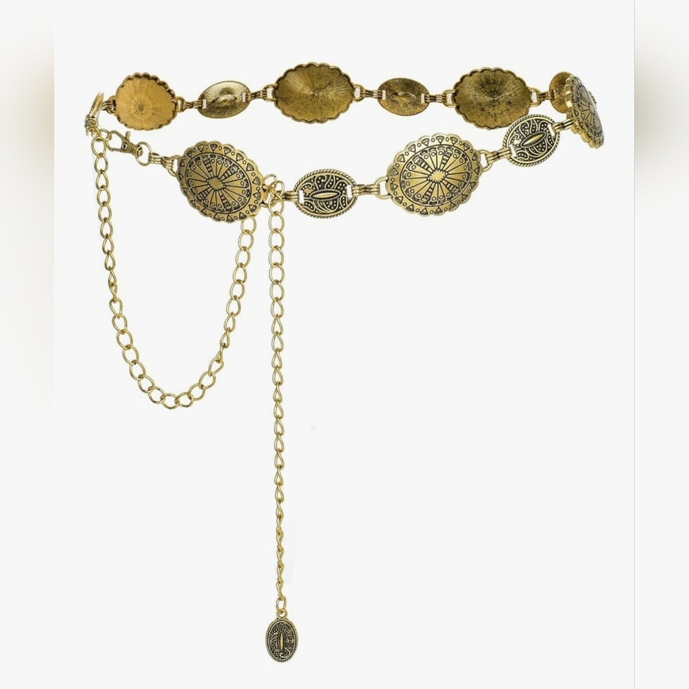Gold Chain Medallion‎ Belt